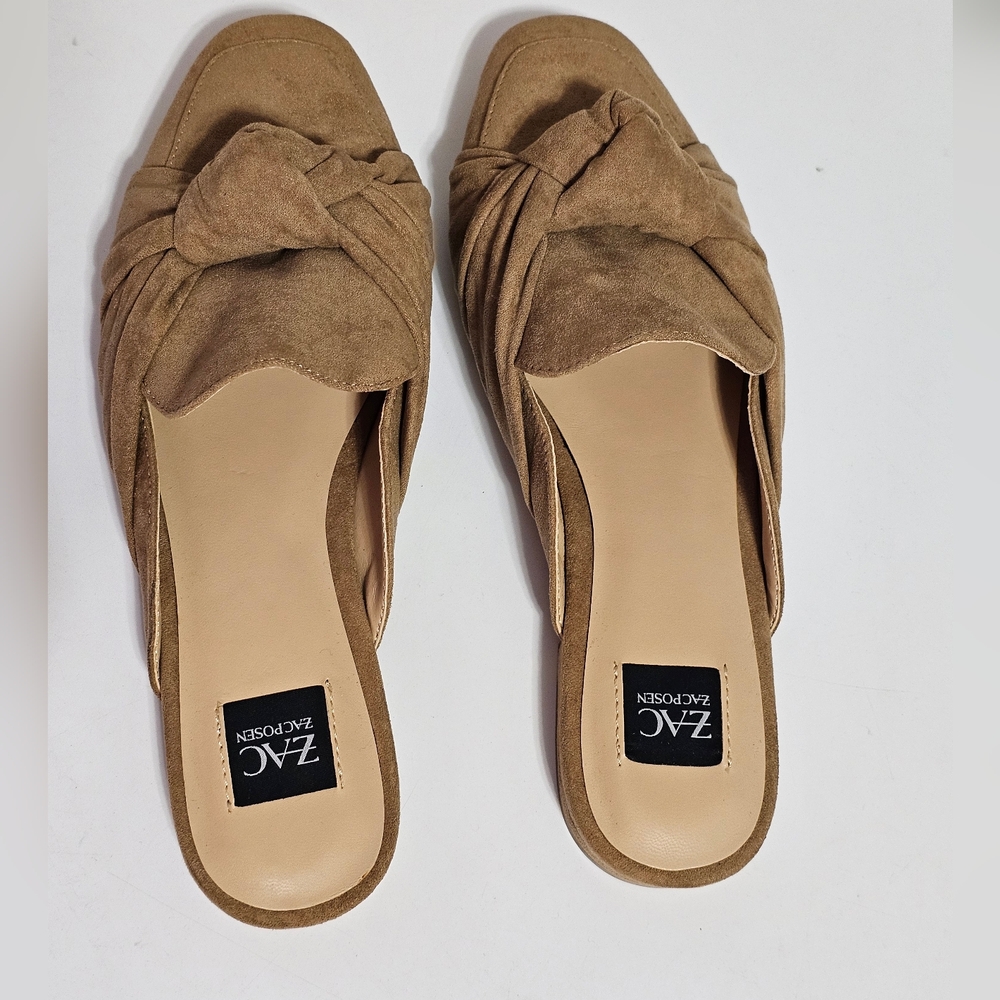 ZAC Zac POSEN Tan Mules - Picture 3 of 11
